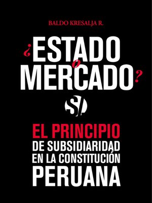 cover image of Estado o mercado